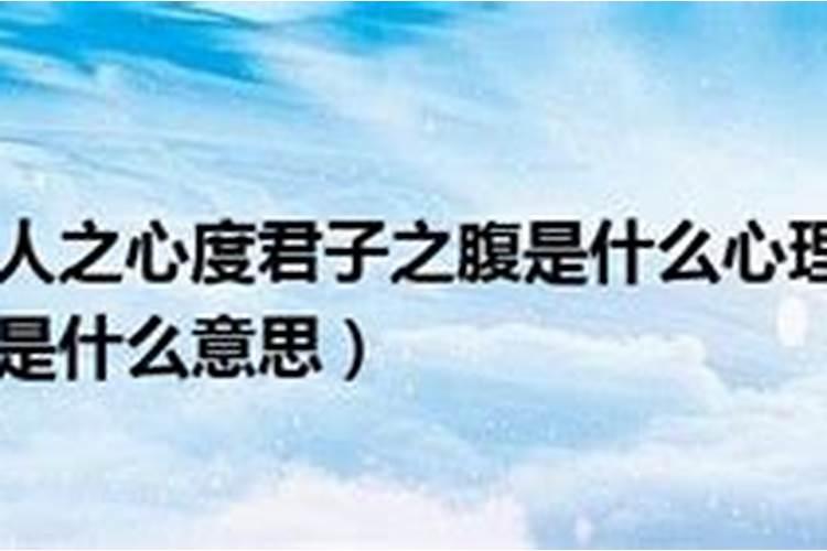 不要以小人之心度君子之腹什么意思