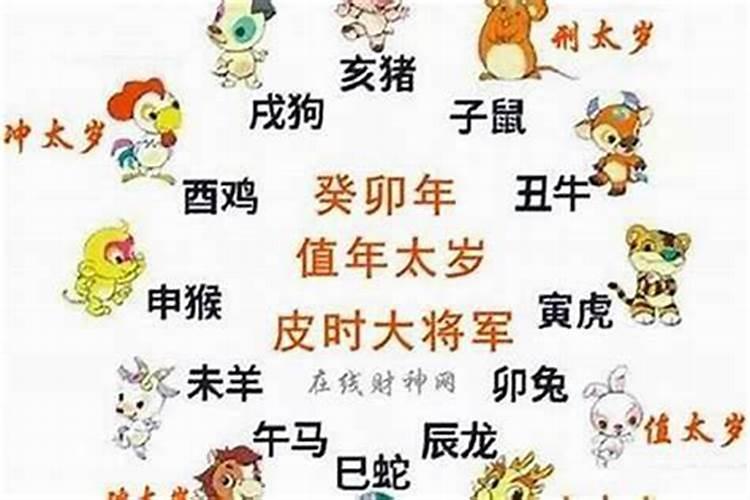 十二生肖属相犯太岁的年份,鼠年犯太岁的四个属相