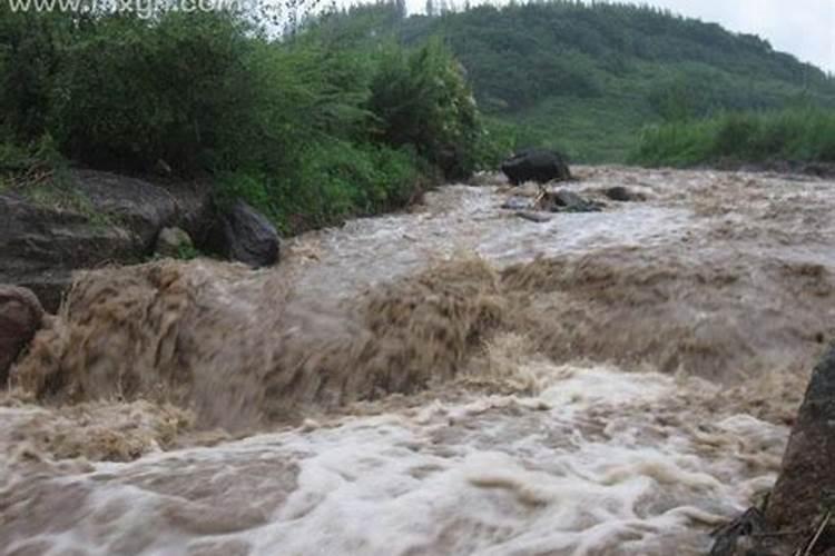 梦见洪水