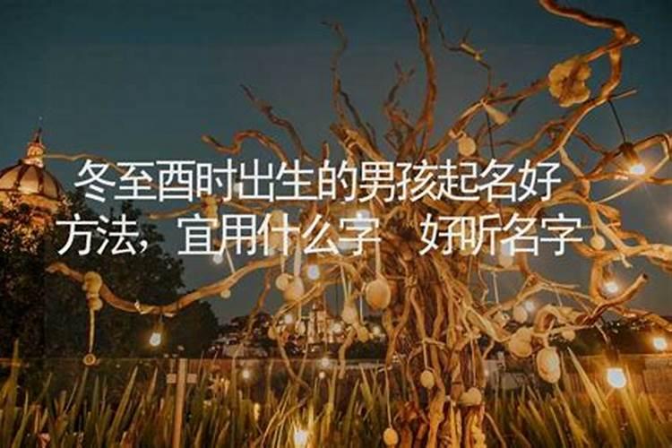 农历2019年冬至出生的男孩怎么起名字