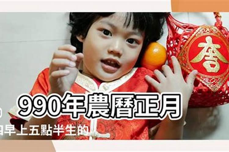 1990年农历正月初一出生属什么