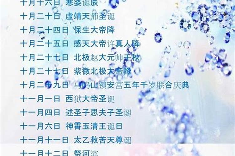 农历十月二十八是哪位神仙的生日