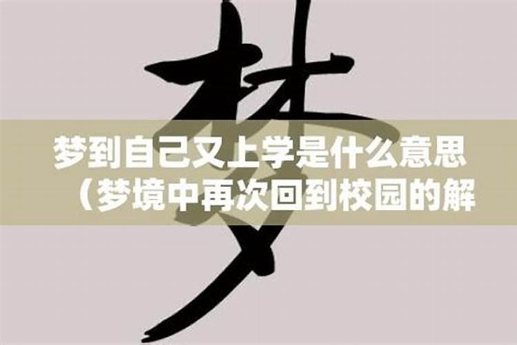经常梦到又回到学校读书了