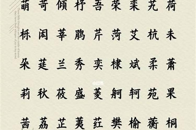 平地木命取名带什么字