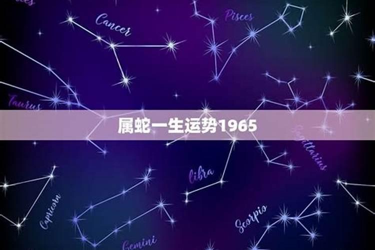 1965年属蛇人2025年运势及运程