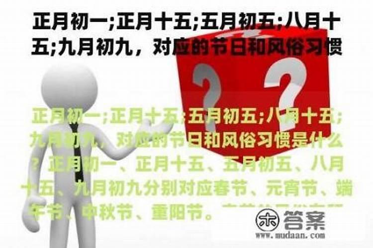 九月初九的风俗是什么