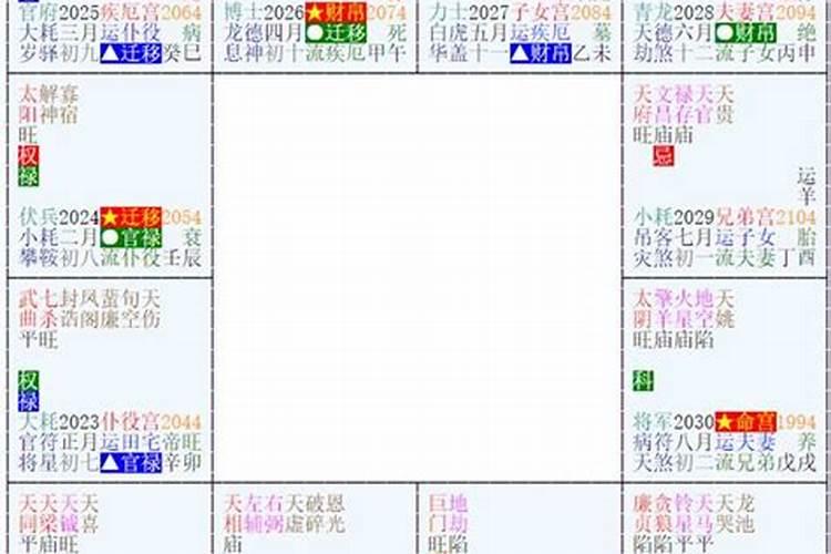 紫微斗数——谁帮我看看这是什么意思