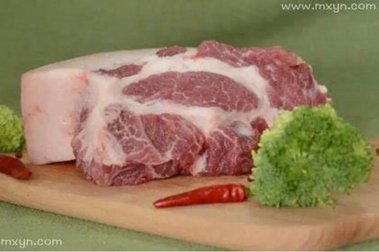 梦见亲人给我送好多鲜猪肉和猪头？