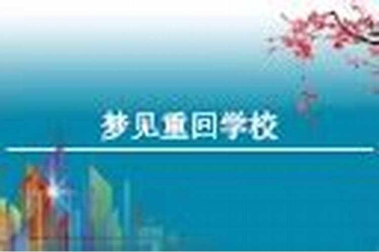 梦到学校是什么意思？