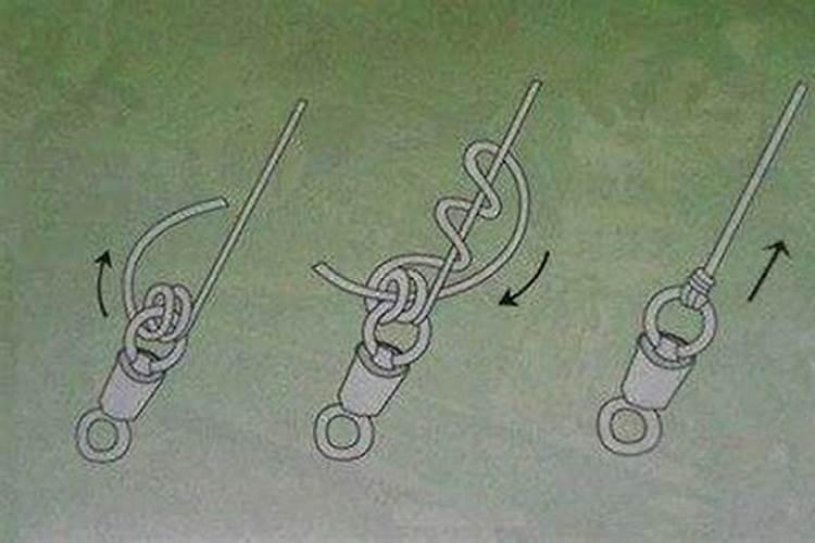 台钓线组怎么绑八字环