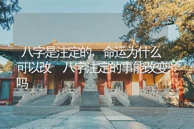 人的八字真的注定命运吗,从人的八字真能看出一生的命运吗
