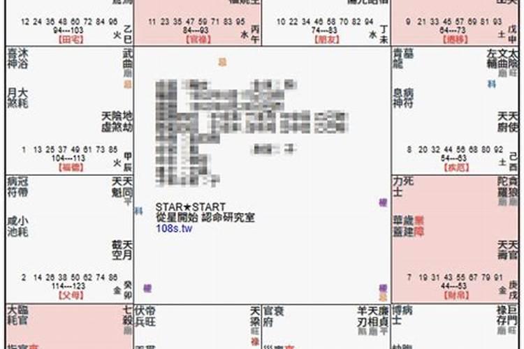 命宫主星: 紫微七杀