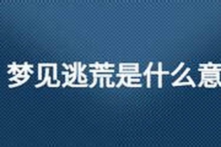 梦见准备逃荒的预兆