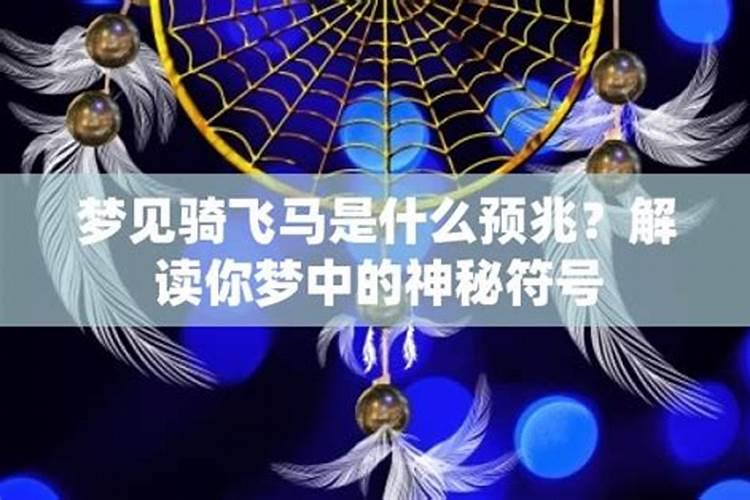 梦见梦骑飞马的预兆