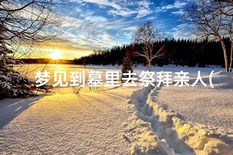 梦见去墓地祭拜的预兆