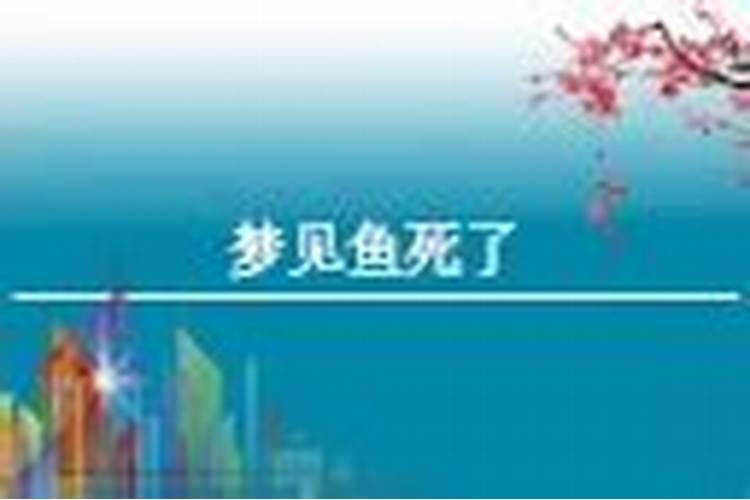 女人梦到鱼死了是什么征兆 意思