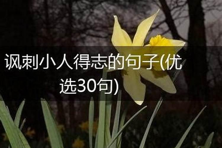 小人得志时的举止,神态是怎样的