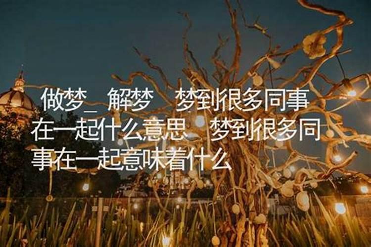 梦见一大群同事来家里吃饭