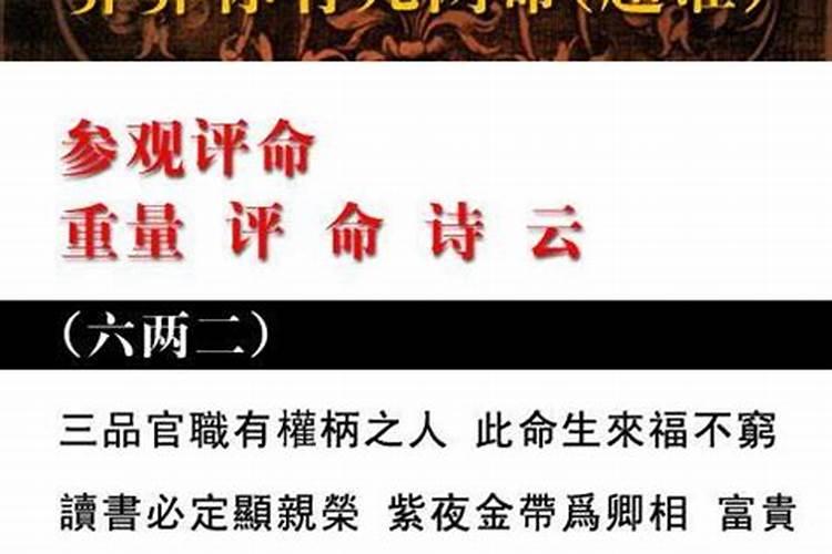 怎样算几两几钱命