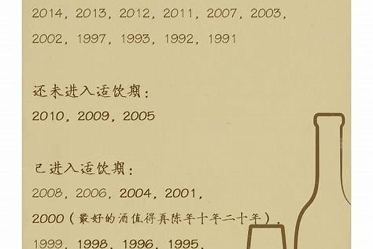 红酒什么年份的好？