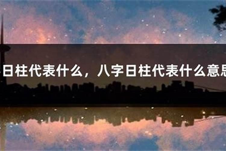 日柱男主代表什么
